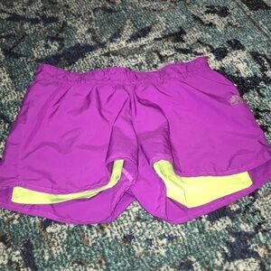 Adidas shorts with spandex liner